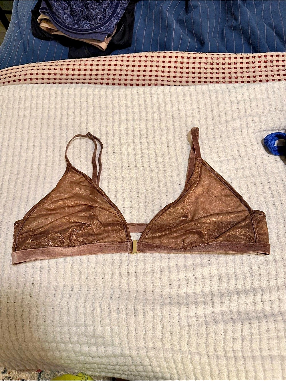 SKIMS Brown Lace Bra Size 32C